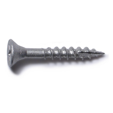 Buildright Deck Screw, #7 x 1-1/4 in, Steel, Flat Head, Phillips Drive, 220 PK 09156